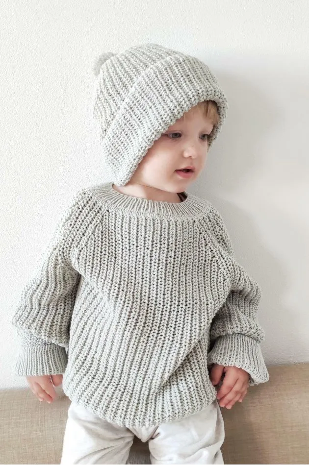 [mimiKnitting] Комплект Эллиот. 2 в 1. Джемпер + шапочка (Наташа Гизамова)