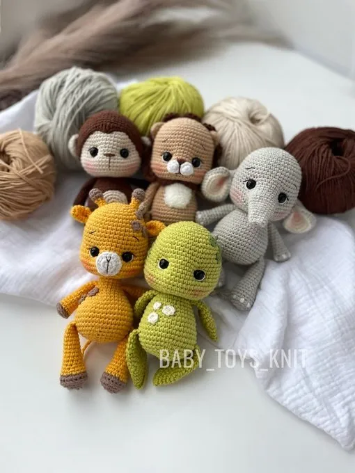 [Baby_toys_knit] Коллекция Сафари (Карина Идиятуллина)
