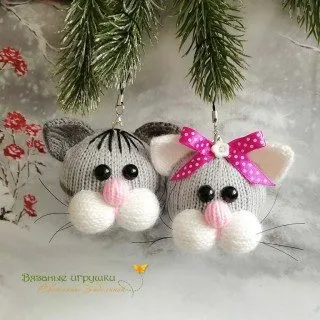 Котята-шарики (спицы) (Светлана Забелина)