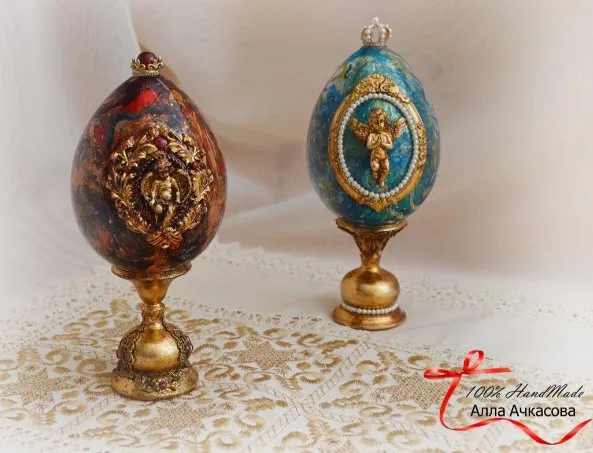 Мастер-класс «Яйцо декоративное »Ангел" (Алла Ачкасова)