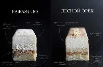 Нарезные пирожные «Лесной орех, Рафаэлло» (Таня Силаева)