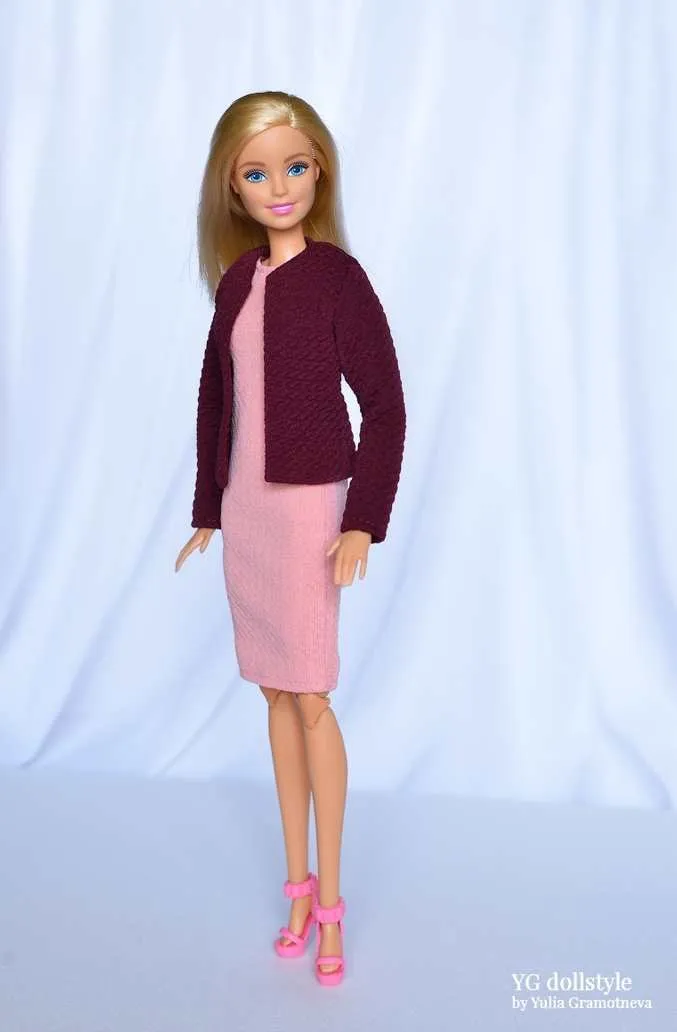 [YG Dollstyle] Платье с жакетом для Барби (Юлия Грамотнева)