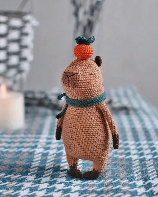 [Straw Animals] Мастер-класс по вязанию капибары крючком (Юлия Устименко)