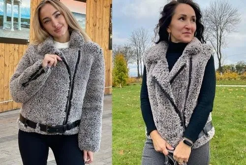 [s_g_knitting] Шубка и жилет Мягкая косуха SG (Светлана Голуб)