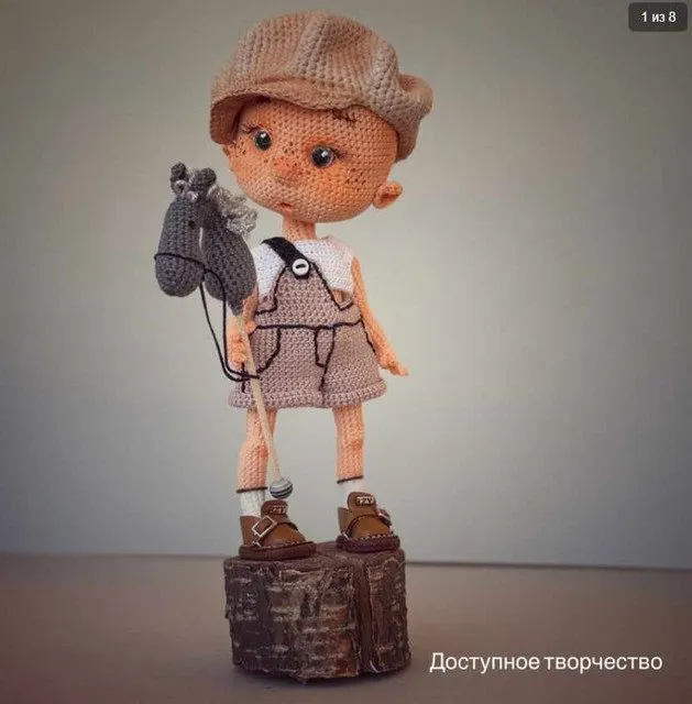 Вязаная крючком кукла малыш Данька (Елена Шаповалова)