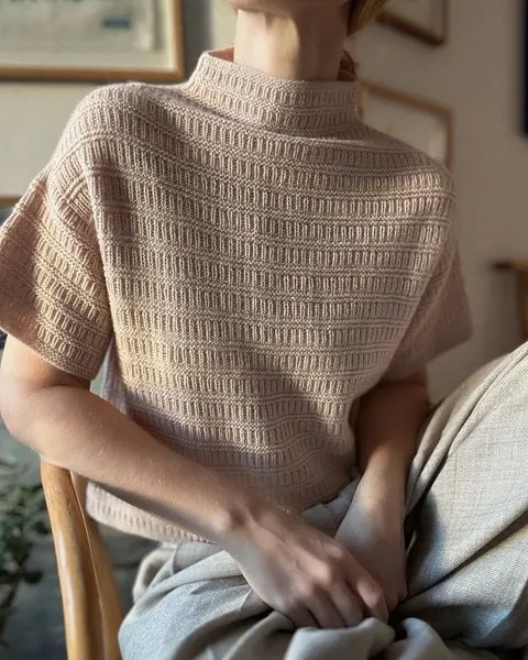[Вяжи.ру] Стильная блуза Blouse no. 3, вязаная спицами сверху (My Favourite Things)