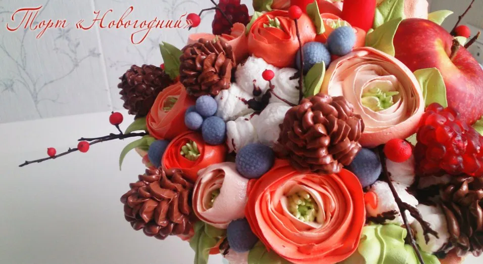 [creamdecor] Новогодние торты (Надежда Карманцева)