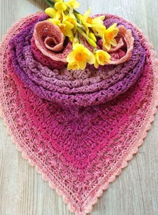 Шаль Фиолетовое озеро (Гражина Морпак)