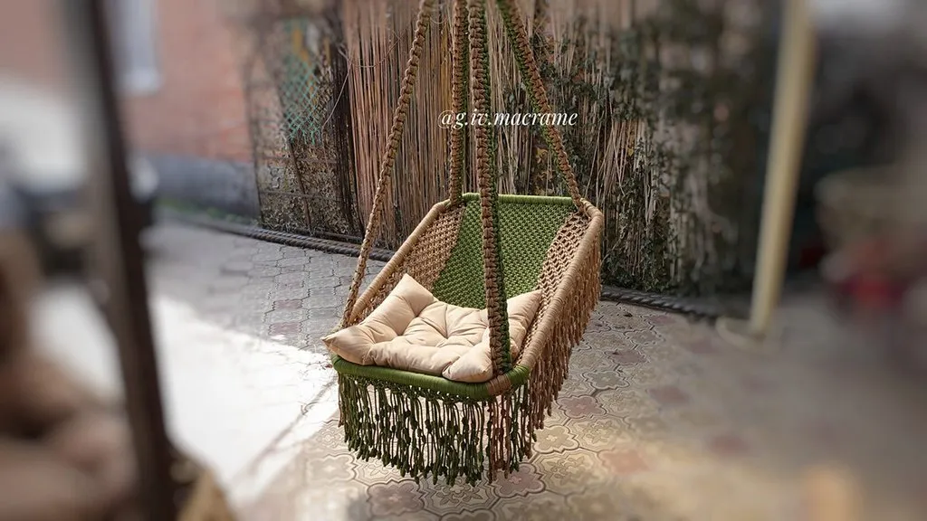 Кресло на прямоугольной основе. Модель 16 (g.iv.macrame)