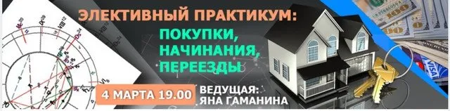 Элективный практикум: покупки, начинания, переезды (Яна Гаманина)