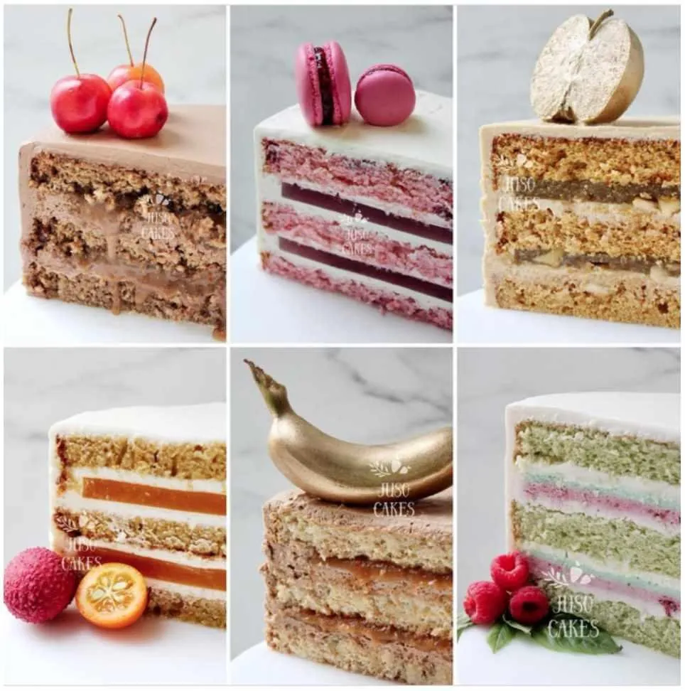 Карамельный торт с яблочной начинкой. Рецепт и Техника (Juso Cakes)