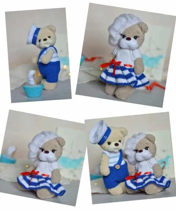 Мишка моряк и морячка (Валентина Вишневская)