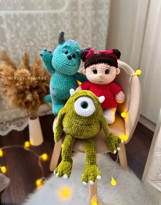 [Teddy_knitted] Бу и монстрики. Комбо МК 3 в 1  (Дарья Киселева)