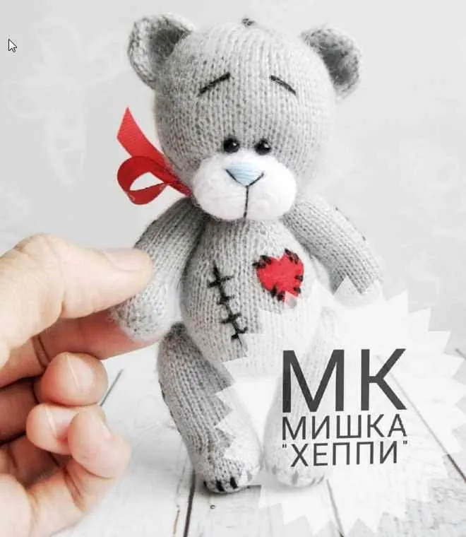 [Игрушка] Мастер класс «Мишка-хеппи» (wasilenatoys)
