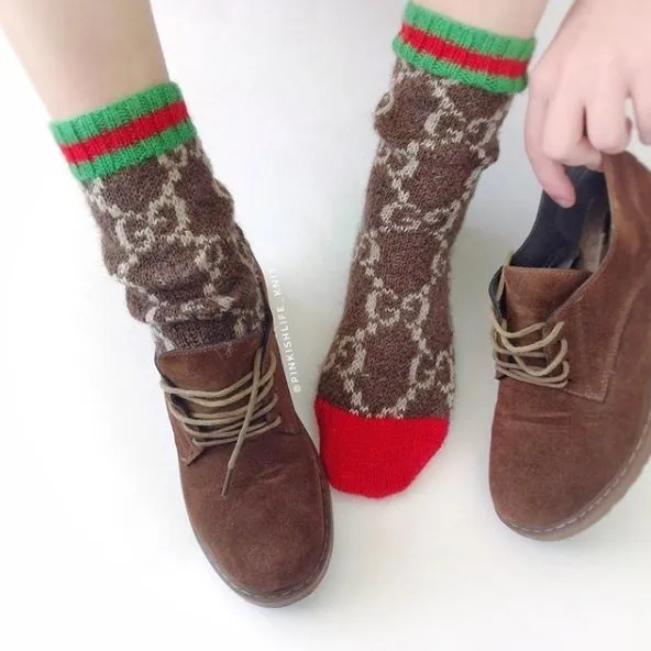 Носки Gucci socks (pinkishlife_knit)