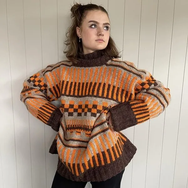 [Вяжи.ру] Жаккардовый унисекс свитер Simone sweater (Stine Erikstad)