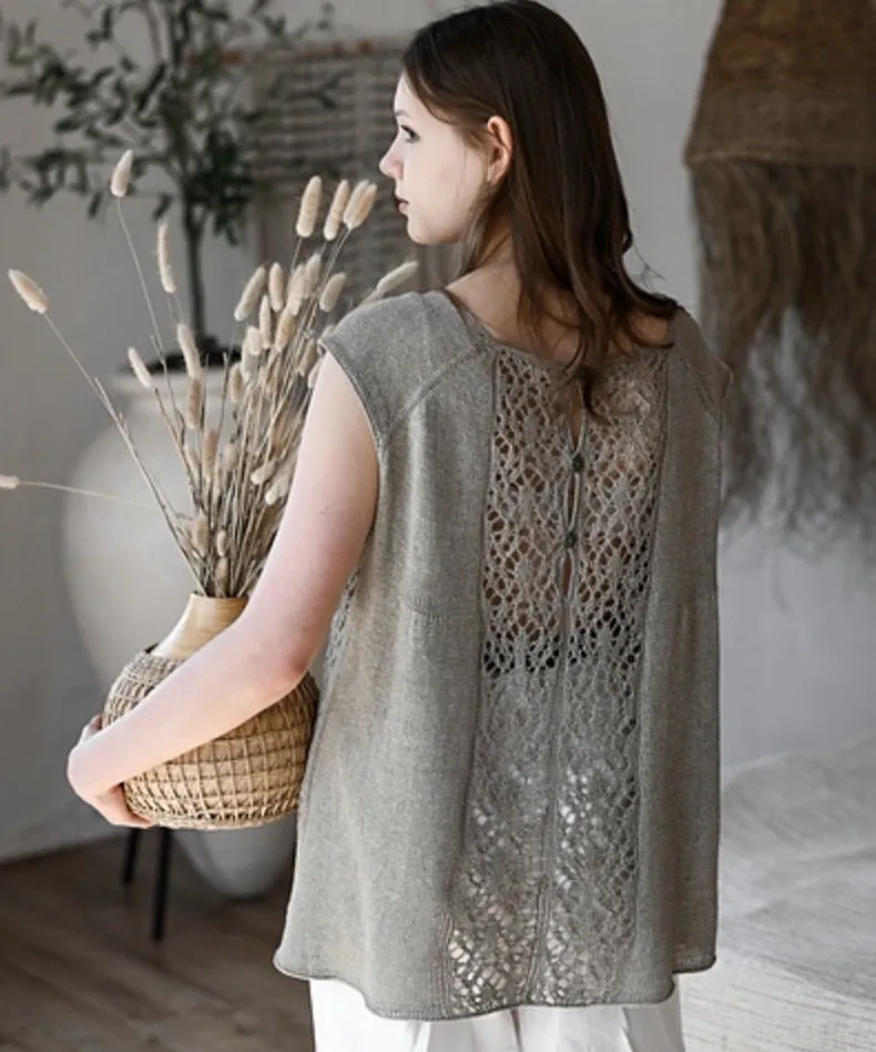 [knitforsweet] Женский топ The wonder garden (Наталья Пелых)