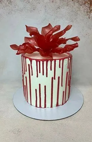 [Gala.cake.couture] Торт С Цветами Из Рисовой Бумаги (Галина Егиазарян)