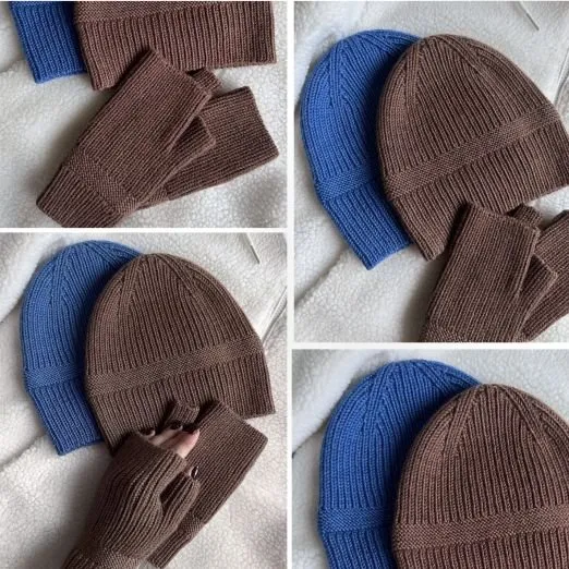 [_woolloop_] Шапка + митенки My_miu_set (Елена Харитонова)