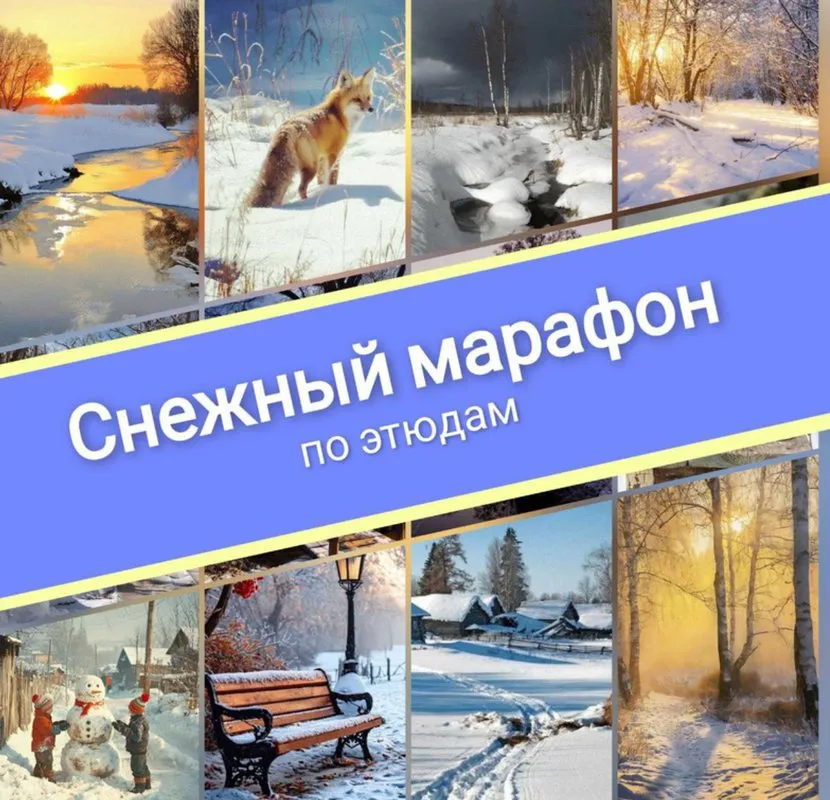 Снежный марафон по этюдам (Виталий Антипин)