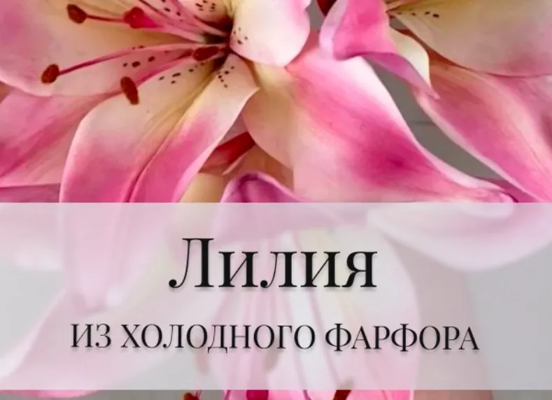 Лилия из холодного фарфора (Дина Косточка)