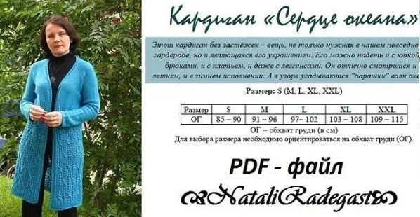 Кардиган Сердце океана (Natali Radegast)