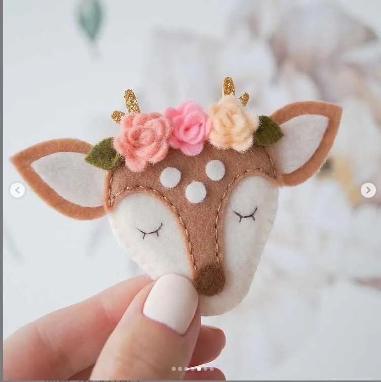 Олени из фетра (lavka_handmade)