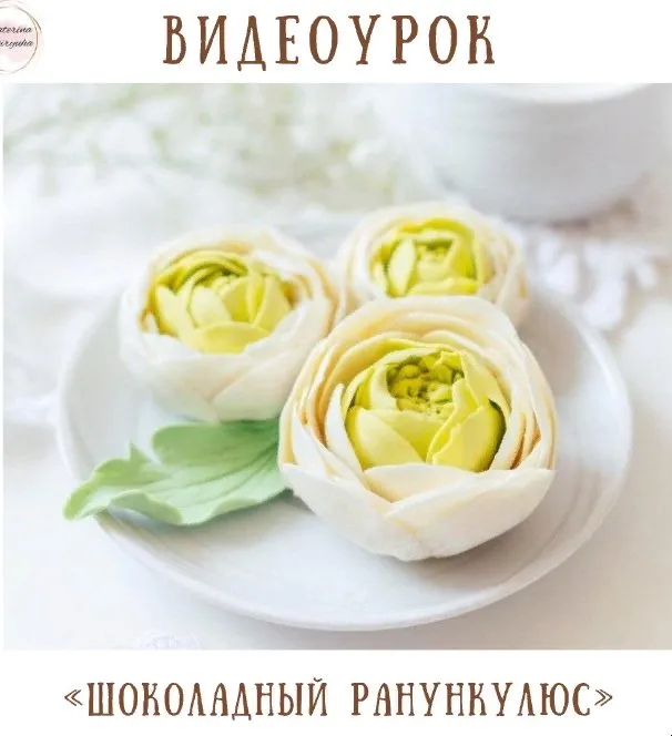 Видеоурок «Шоколадный ранункулюс» (Екатерина Завирюха)