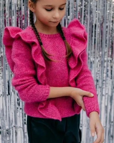[skrobova_knits] Джемпер Флёр детский (Инна Скробова)