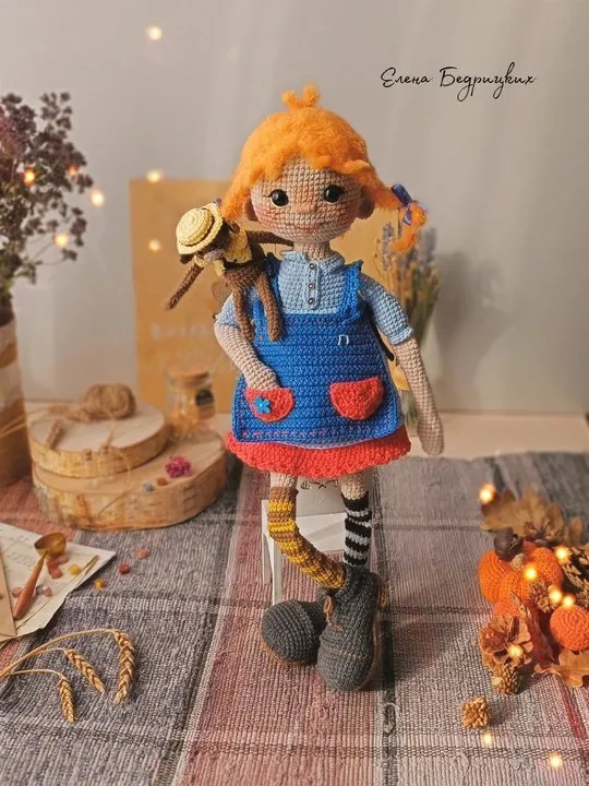 [Добрая игрушка] Кукла Пеппи (Елена Бедрицких)