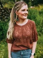 Вязаный спицами топ SummerFlirtTee (Jill Karina Bø)