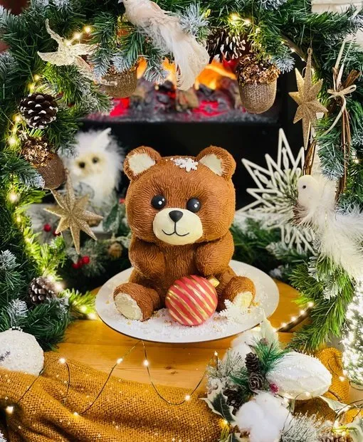Торт Новогодний медвежонок (Анастасия Политыкина)