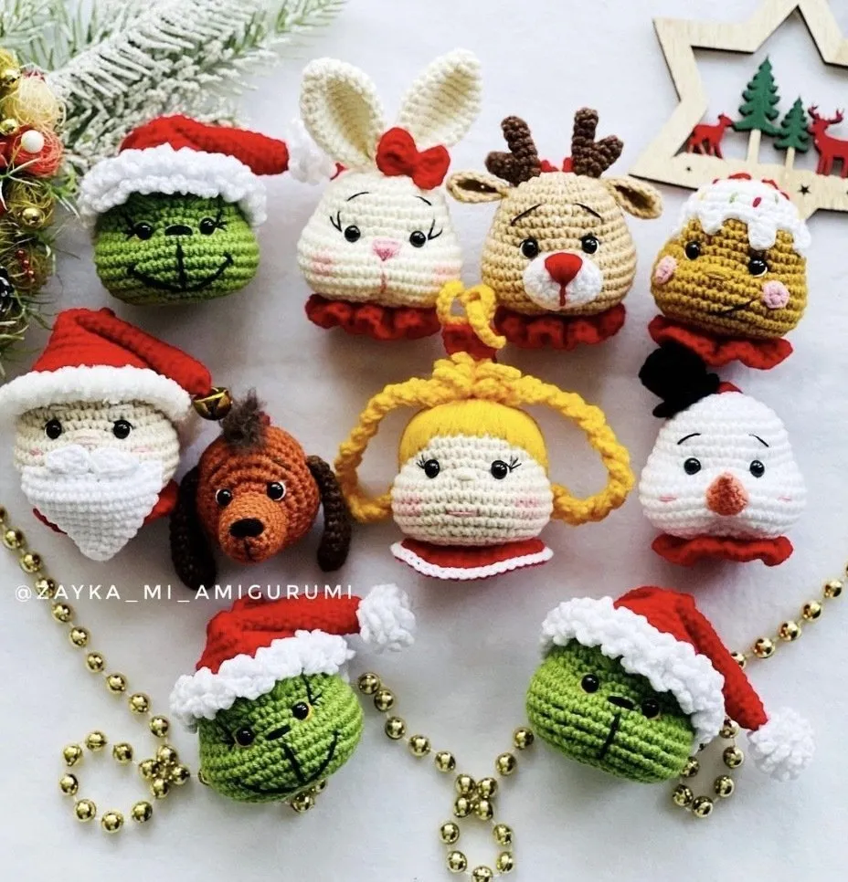 Рождественские украшения (zayka_mi_amigurumi)