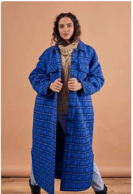 [Patterneasy] Выкройка пальто-рубашки «Патрисия». Размеры 36-58. Рост: 164 см.