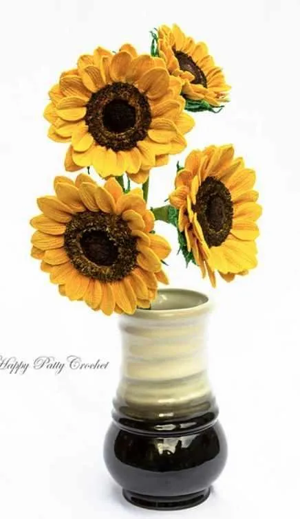 Sunflower/Подсолнух (HappyPattyCrochet)