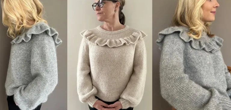 [Вяжи.ру] Пуловер с оборкой Chunky Frill Me
