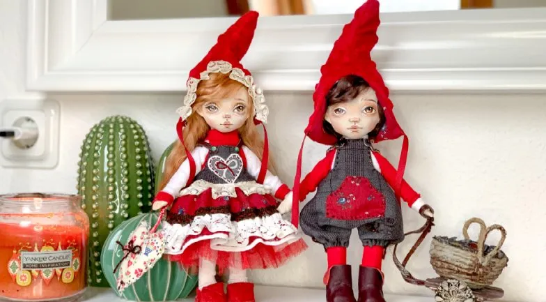 [Twenty - five toys] Не новогодние гномики Соня и Сэм (София Покровская)