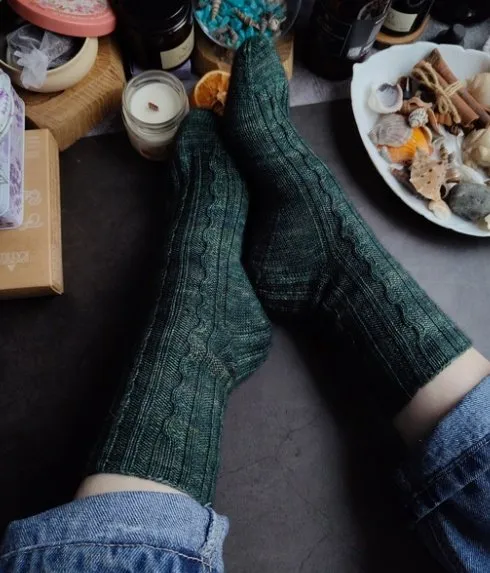 [olgaalexeeva_knit48] Носки wavys (Ольга Алексеева)