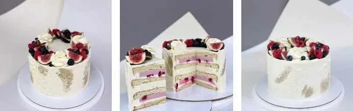 [Make Cake] Торт «Вишневый йогурт с чизкейком внутри» (Анастасия Лазарева)