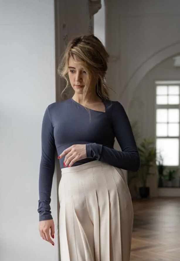 [Studio.Yusupova] Лонгслив/топ с вырезами Mikaela B. Размер 40-52. Рост 162-166 (Кристина Юсупова)