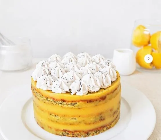 [greenspacefood] Vegan торт Лимон-мак. Веганский лимонный торт  (Юлия Яровая)