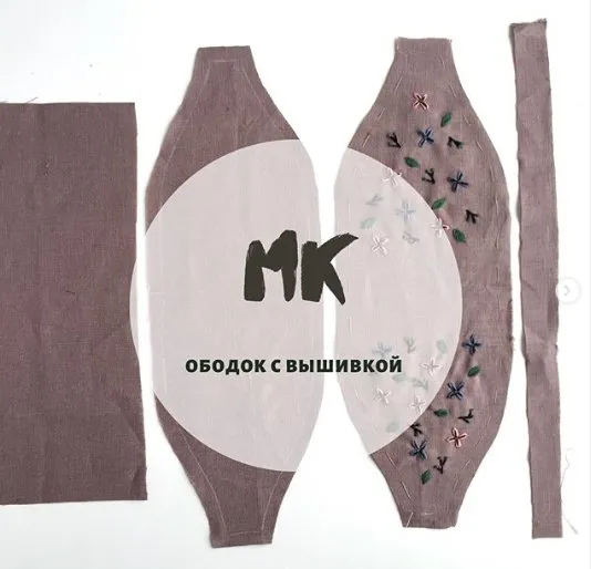 Ободок с вышивкой (orlova_creates)