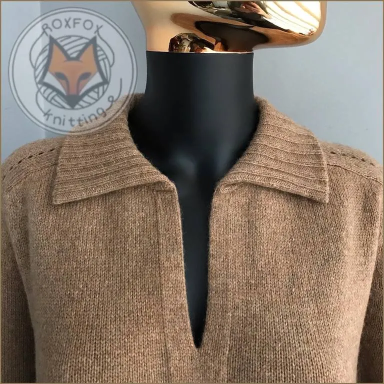 Свитер Селин_погон (Оксана Расулова)@roxfox_knitting