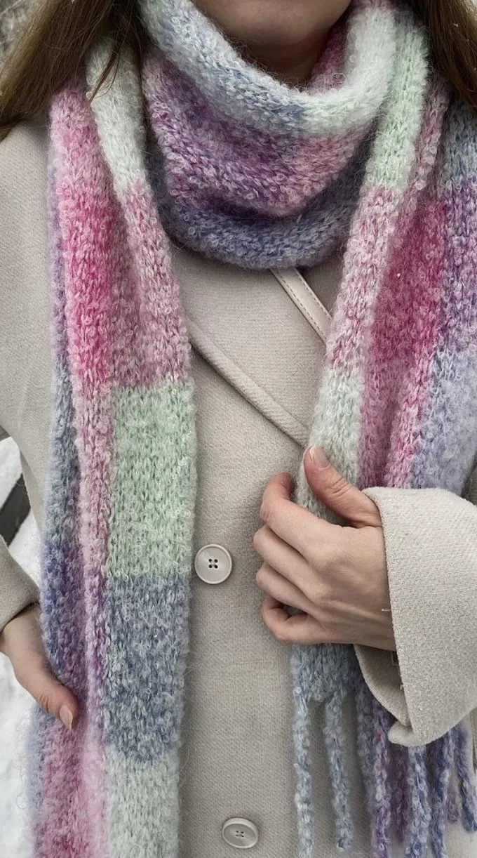 [tanito-knit] Шарф Уютный бараш (Татьяна Кунина)