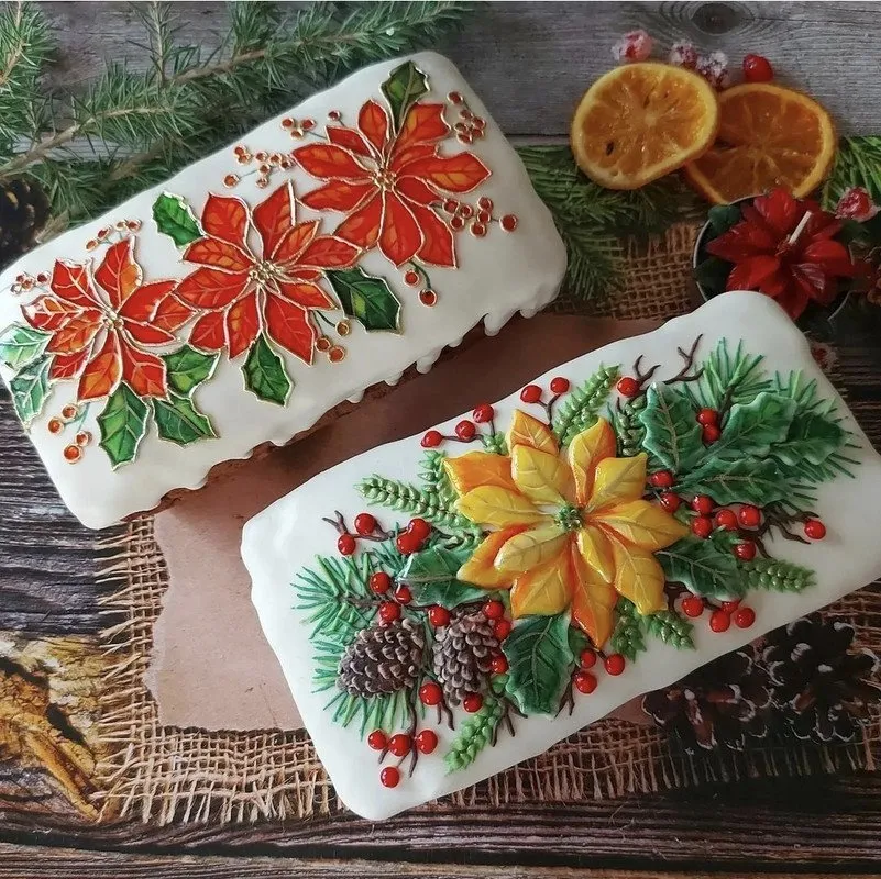 Декор рождественских кексов (Наталья Семёнова)