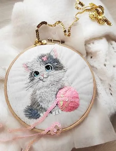 Котик с клубочком (Елена Ашмянская)