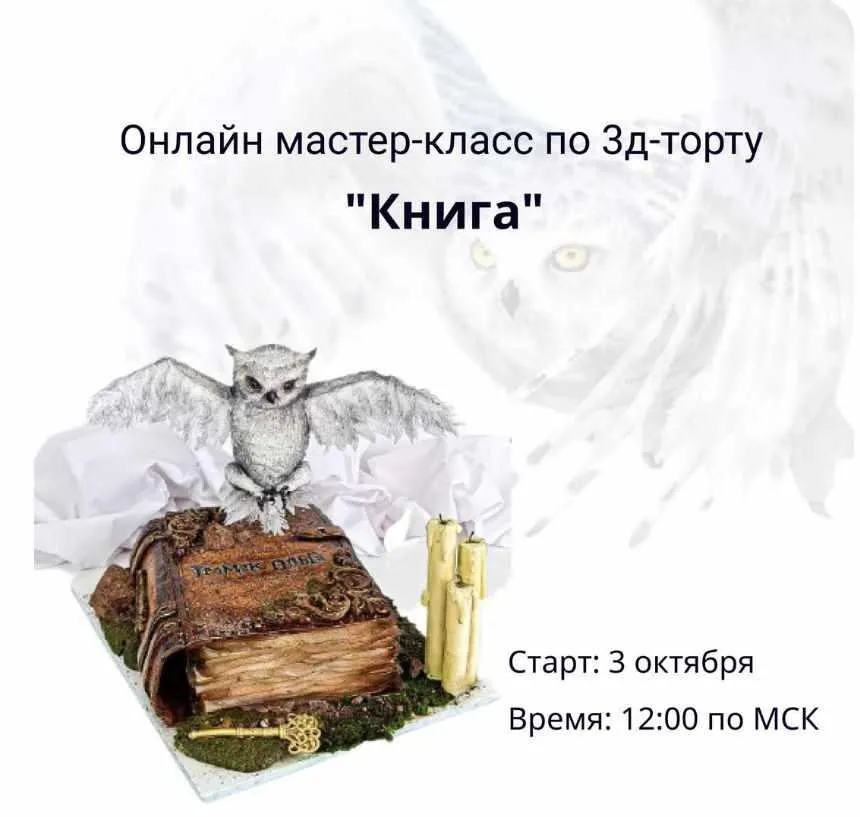[gromak_cake_omsk] 3д-торт Книга (Ольга Громак)