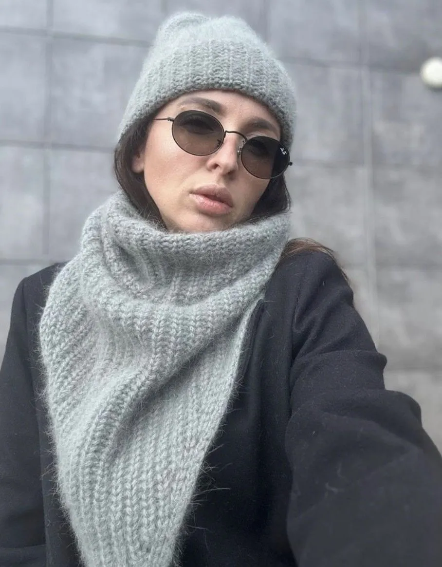 [grenka87knit] Сет: бактус и универсальная бини (Вероника Елевич)