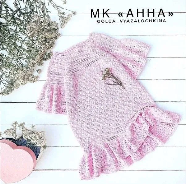 Детское платье крючком Анна (olga_vyazalochkina)