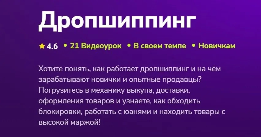 Дропшиппинг (Анна Самсонова)